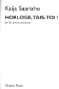 Horloge tais-toi for female chorus (SA) and piano (fr)