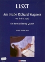 Am Grabe Richard Wagners op.474 fr Harfe und Streichquartett Partitur und Stimmen