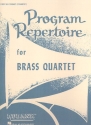 Program Repertoire for brass quartet cornet 1 (trumpet 1)