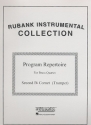 Program Repertoire for brass quartet cornet 2 (trumpet 2)