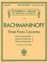 3 Concertos for piano and orchestra nos.1-3 for 2 pianos 4 hands score
