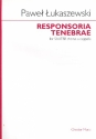 Responsoria tenebre for mixed chorus a cappella score