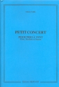 Petit concert pour flute, hautbois, et bassoon partition et parties