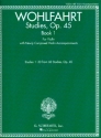 Studies op.45 vol.1 (nos.1-30) for violin with newly composed violin accompaniment score and parts