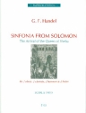 The Arrival of the Queen of Sheba for 2 oboes, 2 clarinets, 2 bassoons and 2 horns score and parts