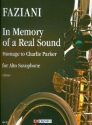 In Memory of a real Sound for alto saxophone