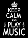 Greeting Card Keep calm and play Music with Envelope