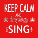 Fridge Magnet Keep calm and sing 7,5 x 7,5 cm