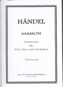 Samson HWV57 fr Soli, gem Chor und Orchester Chorpartitur