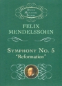 Symphony no.5 Reformation for orchestra miniature score