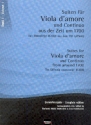 Suiten aus der Zeit um 1700 Band 1 fr Viola d'amore und Continuo  Partitur