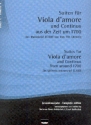 Suiten fr Viola d'amore und Continuo aus der Zeit um 1700 Band 4 Partitur