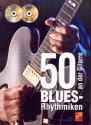 50 Blues-Rhythmiken (+MP3-CD +DVD): fr Gitarre/Tabulatur