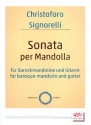 Sonata per mandolla fr Barockmandoline und Gitarre Stimmen