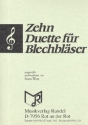 10 Duette fr Blechblser Partitur im Violinschlssel