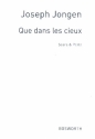 Que dans les cieux op.45,2 for soprano, string quartet and piano score and parts,  archive copy