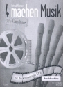 4 machen Musik - Ufa-Filmschlager fr 4 Blockflten (SATB) (mit Text) Bassblockflte