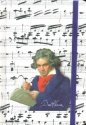 Notizbuch Beethoven Din A6 128 Seiten mit Innentasche und Gummilasche