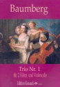 Trio op.1,1 fr 2 Flten und Violoncello Partitur und Stimmen