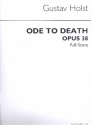 Ode to Death op.38 for mixed chorus and orchestra score,  archive copy