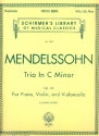 Trio in c minor op.66 for violin, violoncello and piano parts