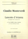 Lamenti d'Arianna for 5 voices (SSATB) and Bc parts