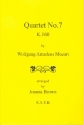 Quartet no.7 KV160 for 4 recorders (SATB) score and parts