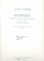 Fanfares for brass ensemble and percussion score