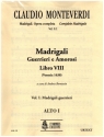 Madrigali guerrierivol.1 (Venezia 1638) Vol.1 per coro mistzo e strumenti parti strumentali