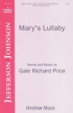 Mary's Lullaby for mixed chorus and piano score