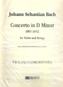 Concerto in d Minor BWV1052 for violin and string orchestra parts