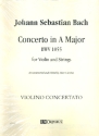 Concerto in A Major BWV1055 for violin and string orchestra parts