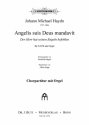 Angelis suis deus mandavit fr gem Chor und Orgel Chorpartitur mit Orgel