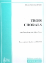 3 Chorals pour saxophone alto et piano