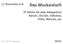 Das Muckenheft fr 4-stimmiges Blser-Ensemble 2. Stimme in B (Klarinette 1)