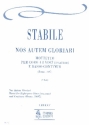 Nos autem gloriari for double chorus and Bc score