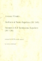 Sinfonia al Santo Sepolcro RV169 and Suonata  4 al Santissimo Sepolcr for 4 recorders (SATB) score and parts