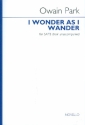 I wonder as I wander for mixed chorus a cappella score