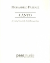 Canto for violin, viola, cello, double bass and piano score