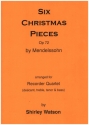 6 Christmas Pieces op.72 for 4 recorders (SATB) score and parts