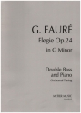 Elegie G Minor op.24 for double bass and piano (Orchestral Tuning)