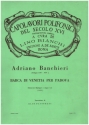 Barca di Venetia per Padova per 5 voci e bc partitura