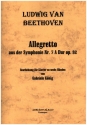 Allegretto aus der Symphonie Nr.7 A-Dur op.92 fr Klavier zu 6 Hnden Spielpartitur