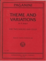 IMC3800 N.Paganini, Theme and variations in A major for 2 violins and cello score and parts