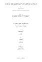 4 Russian Peasant Songs  for equal voices a cappella score (kyr/en/fr)