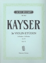 36 Etden zur Vorbereitung auf die Kreutzer-Etden op.20 Band 2 fr Violine
