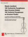 Technische Paraphrasen ber Kreutzer-Etden Band I 1b fr Violine