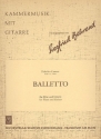 Balletto fr Flte und Gitarre Partitur