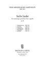 Lerchengesang 'Wie lieblicher Klang' op.48,4 fr gem Chor a cappella Chorpartitur