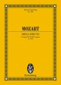 Missa brevis d major KV194 for mixed choir, strings, organ Studienpartitur (miniature score)